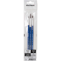 Brush set, synthetic bristles, Forte Basic - Da Vinci - 3 pcs.