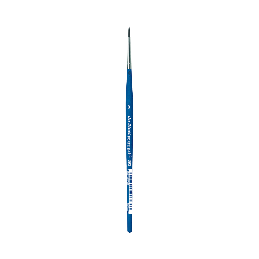 Round, synthetic bristles, Forte Basic, series 393 brush - Da Vinci - 0