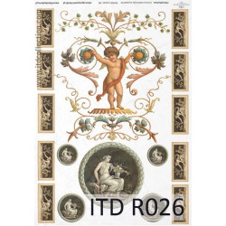 Papier do decoupage A4 - ITD Collection - ryżowy, R026