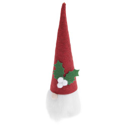 Christmas elf tree tunk with hat - Rico Design - red, 5 x 16 cm