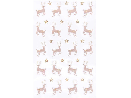 Christmas gel stickers, I Love Christmas - Paper Poetry - Reindeers, 35 pcs.