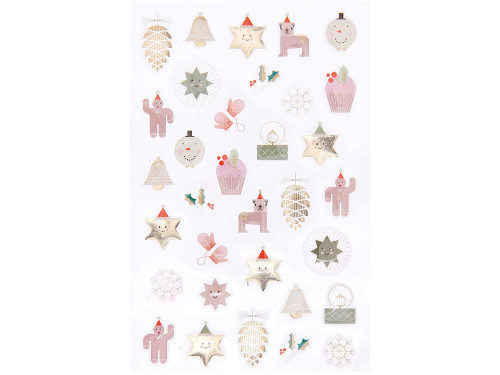 Christmas gel stickers, I Love Christmas - Paper Poetry - 33 pcs.