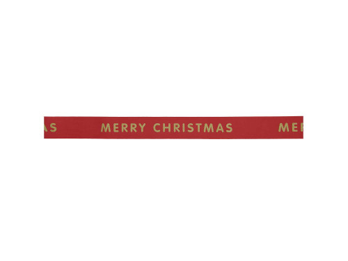 Taffeta ribbon, Merry Christmas - Paper Poetry - Red, 38 mm x 3 m