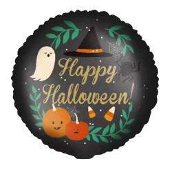 Balon foliowy na Halloween, Happy Halloween - 45 cm