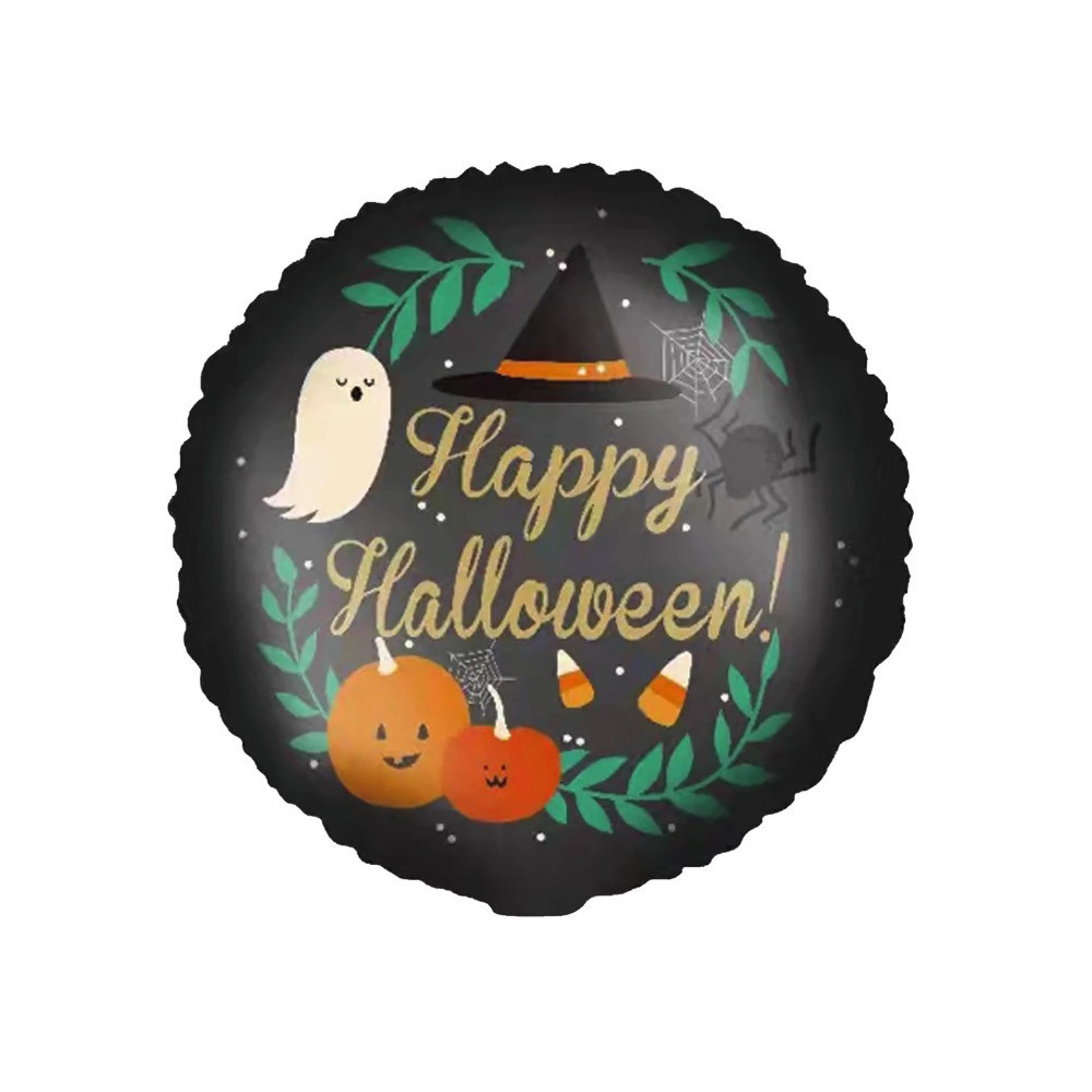 Balon foliowy na Halloween, Happy Halloween - 45 cm