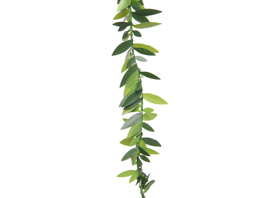 Girlanda z zielonych liści - 1,5 cm x 5 m