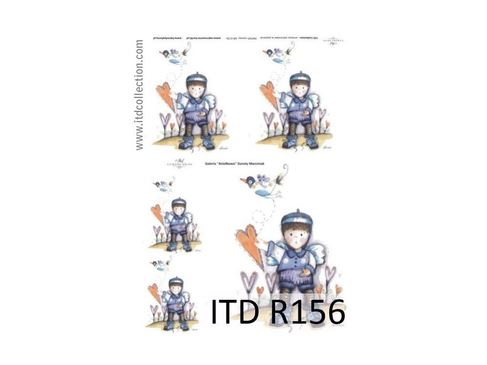 Decoupage paper A4 - ITD Collection - rice, R156