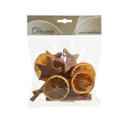 Dried oranges, cinnamon and coconut stars - 75 g