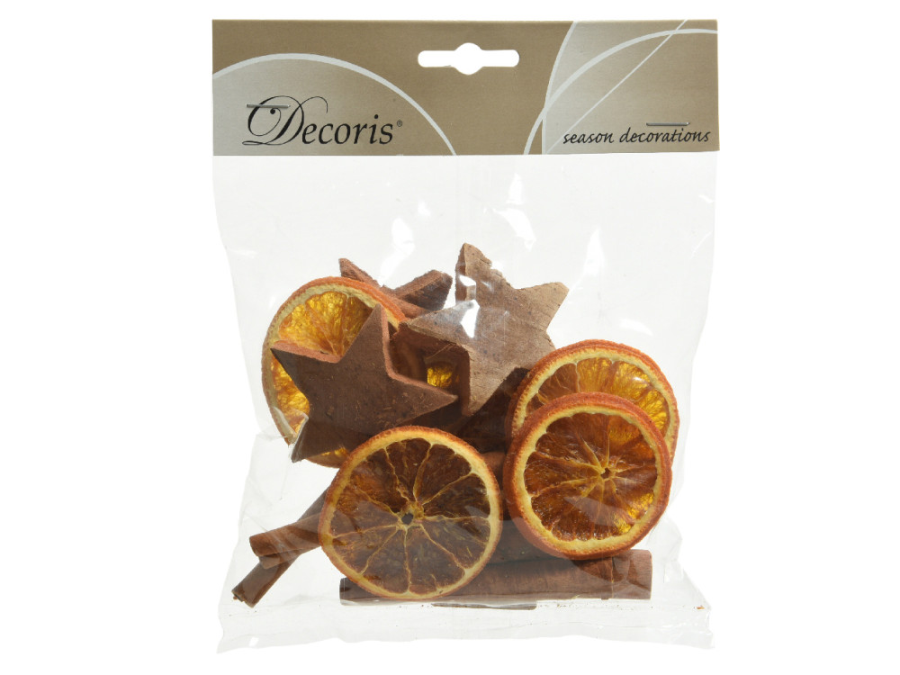 Dried oranges, cinnamon and coconut stars - 75 g