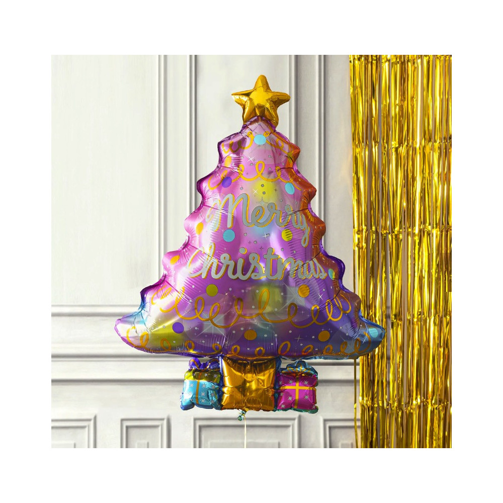 Foil balloon, Christmas tree - 83 x 58 cm