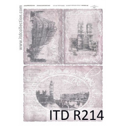 Papier do decoupage A4 - ITD Collection - ryżowy, R214