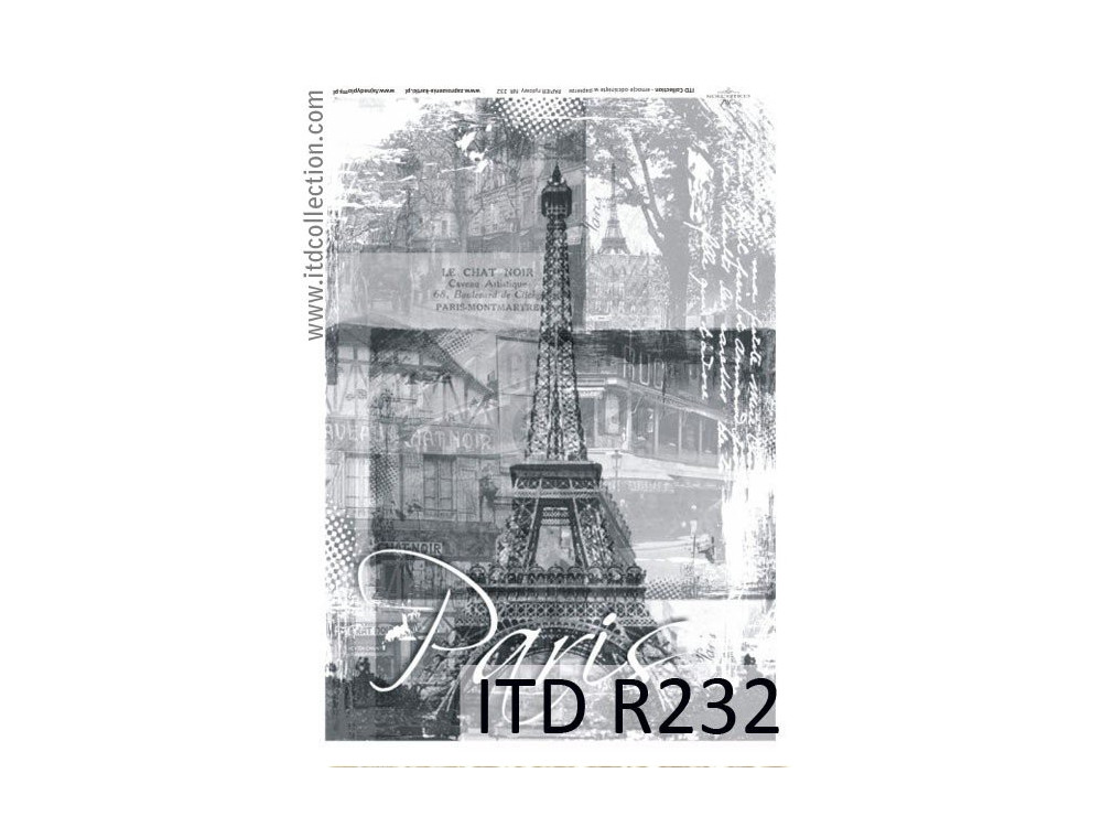 Papier do decoupage A4 - ITD Collection - ryżowy, R232
