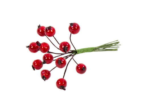 Jarzębina ozdobna na druciku, wiązka - 12 szt.