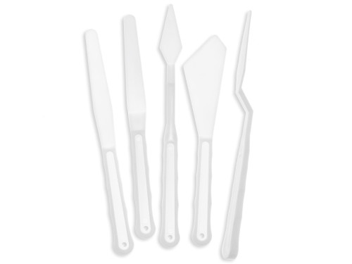 Set of plastic painting spatulas - DpCraft - 5 pcs.