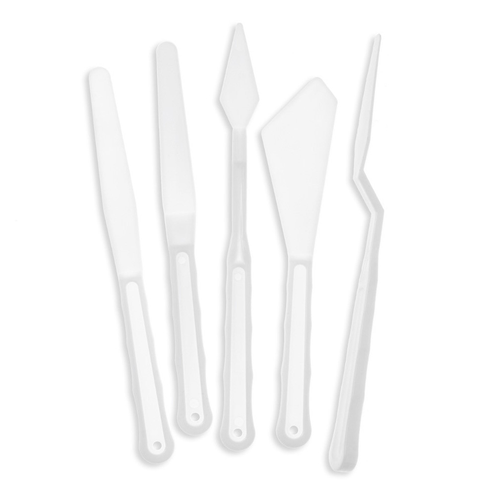 Set of plastic painting spatulas - DpCraft - 5 pcs.