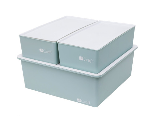 Set of organizers, storage boxes - DpCraft - mint, 3 pcs.