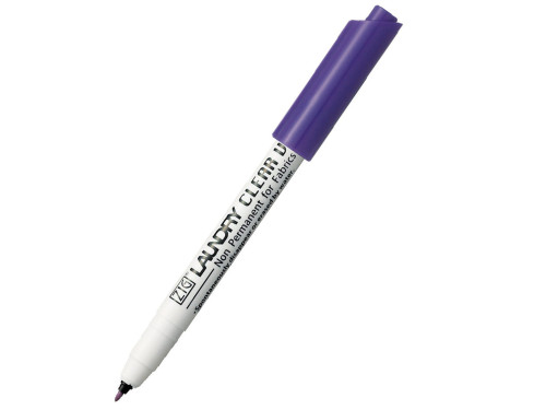 Laundry Zig Clear textile pen - Kuretake - 080, Violet, 0,7 mm