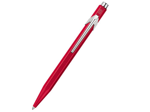 849 Colormat-X ballpoint pen with case - Caran d'Ache - Red