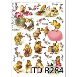 Decoupage paper A4 - ITD Collection - rice, R284