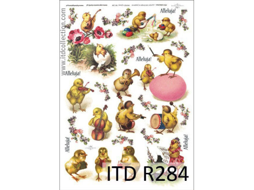 Decoupage paper A4 - ITD Collection - rice, R284