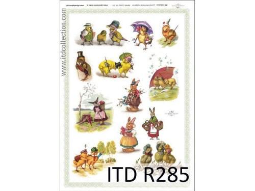 Decoupage paper A4 - ITD Collection - rice, R285