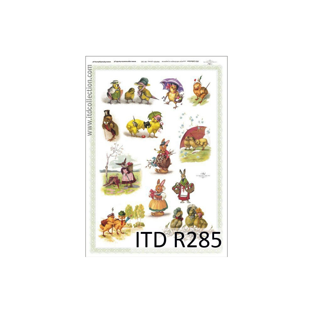 Decoupage paper A4 - ITD Collection - rice, R285