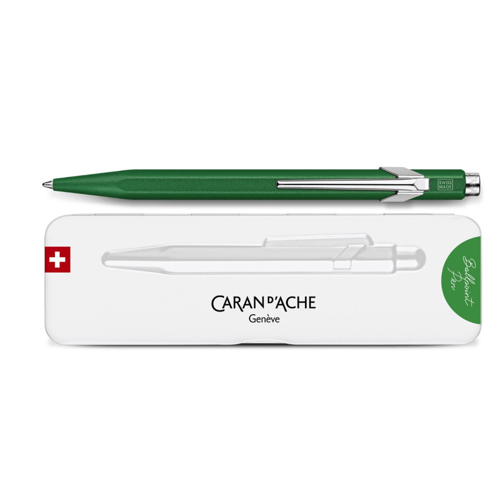 Długopis 849 Colormat-X z etui - Caran d'Ache - Green