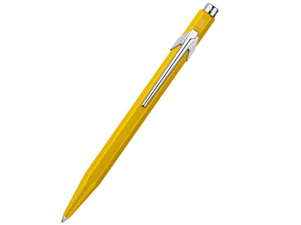 849 Colormat-X ballpoint pen with case - Caran d'Ache - Yellow