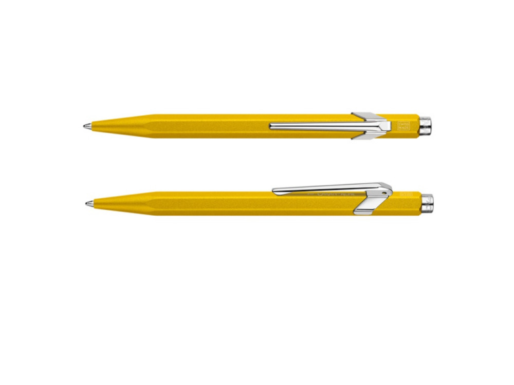 849 Colormat-X ballpoint pen with case - Caran d'Ache - Yellow