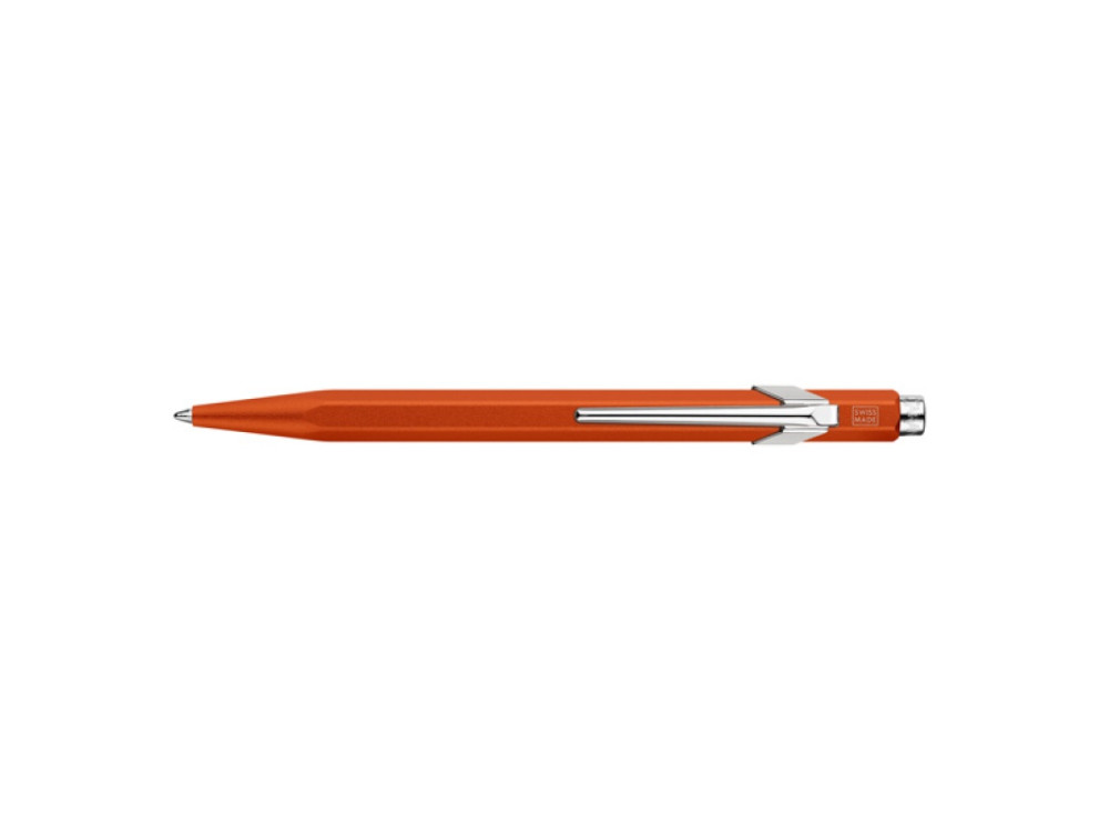 849 Colormat-X ballpoint pen with case - Caran d'Ache - Orange