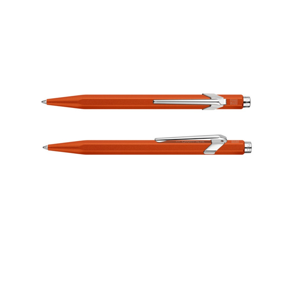 849 Colormat-X ballpoint pen with case - Caran d'Ache - Orange