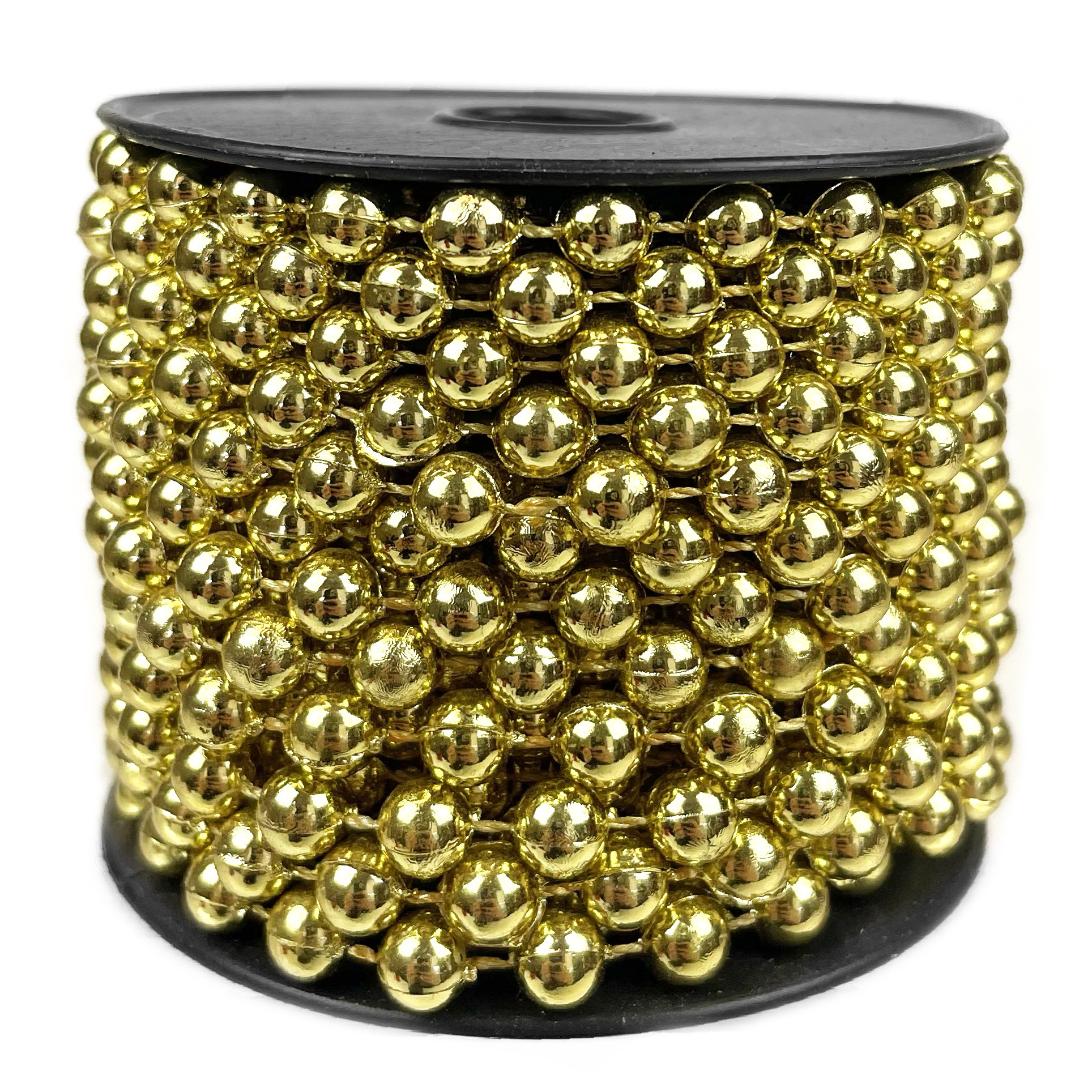 Christmas tree bead chain gold 5 mm x 10 m