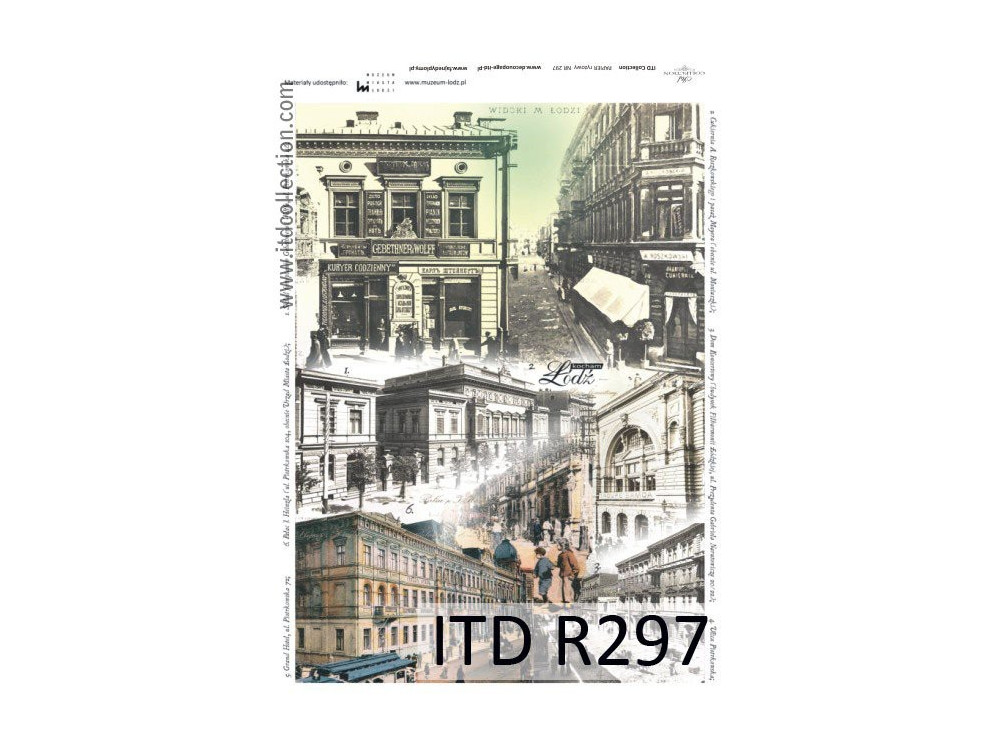 Papier do decoupage A4 - ITD Collection - ryżowy, R297