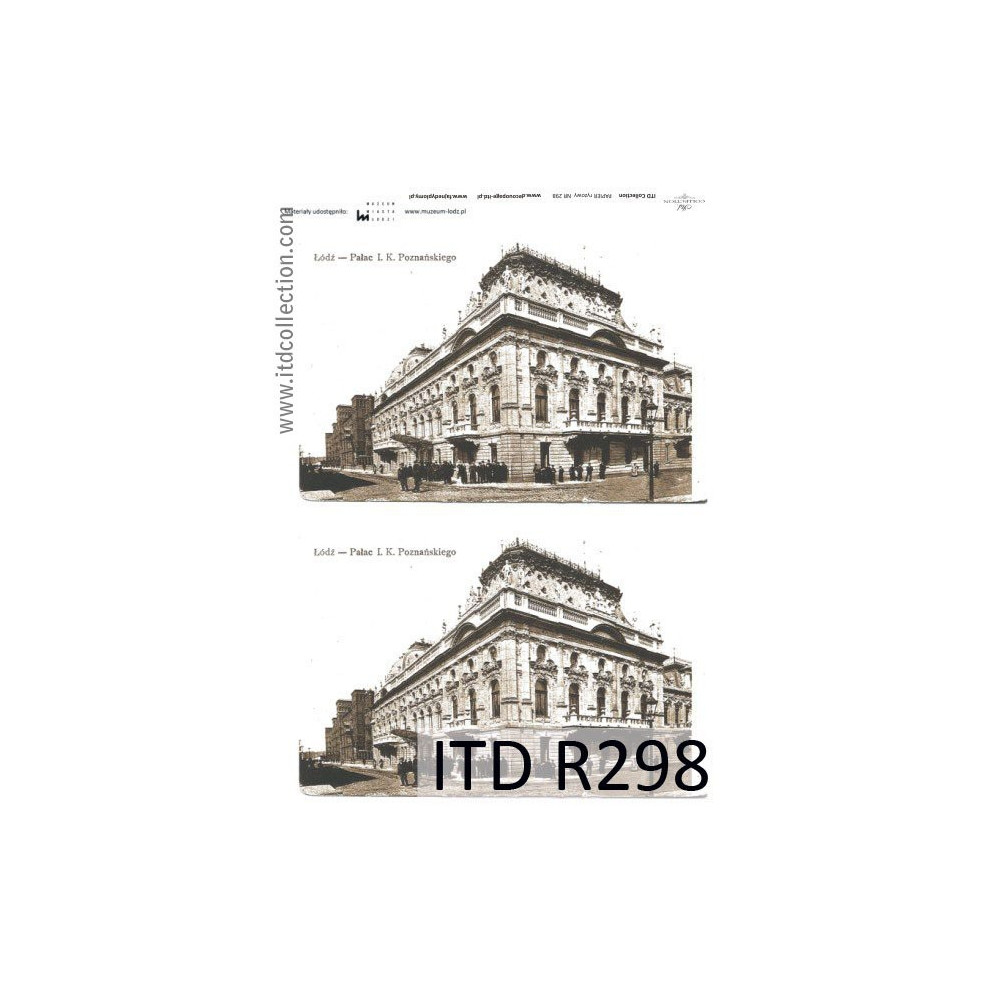 Papier do decoupage A4 - ITD Collection - ryżowy, R298