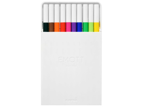 Set of Emott fineliners No. 1 - Uni - 0,4 mm, 10 pcs.