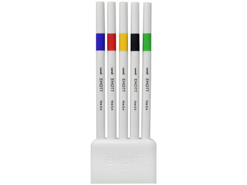 Set of Emott fineliners No. 1 - Uni - 0,4 mm, 5 pcs.
