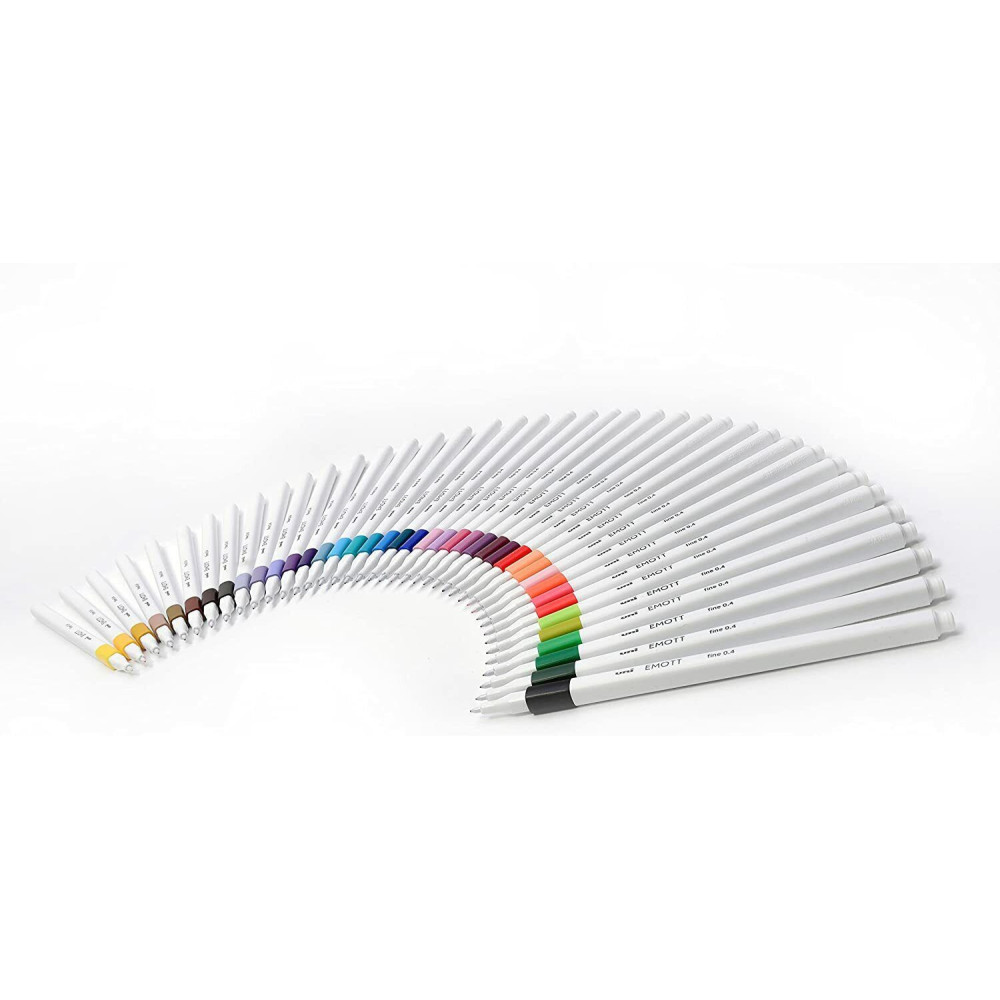 Set of Emott fineliners No. 6 - Uni - 0,4 mm, 5 pcs.