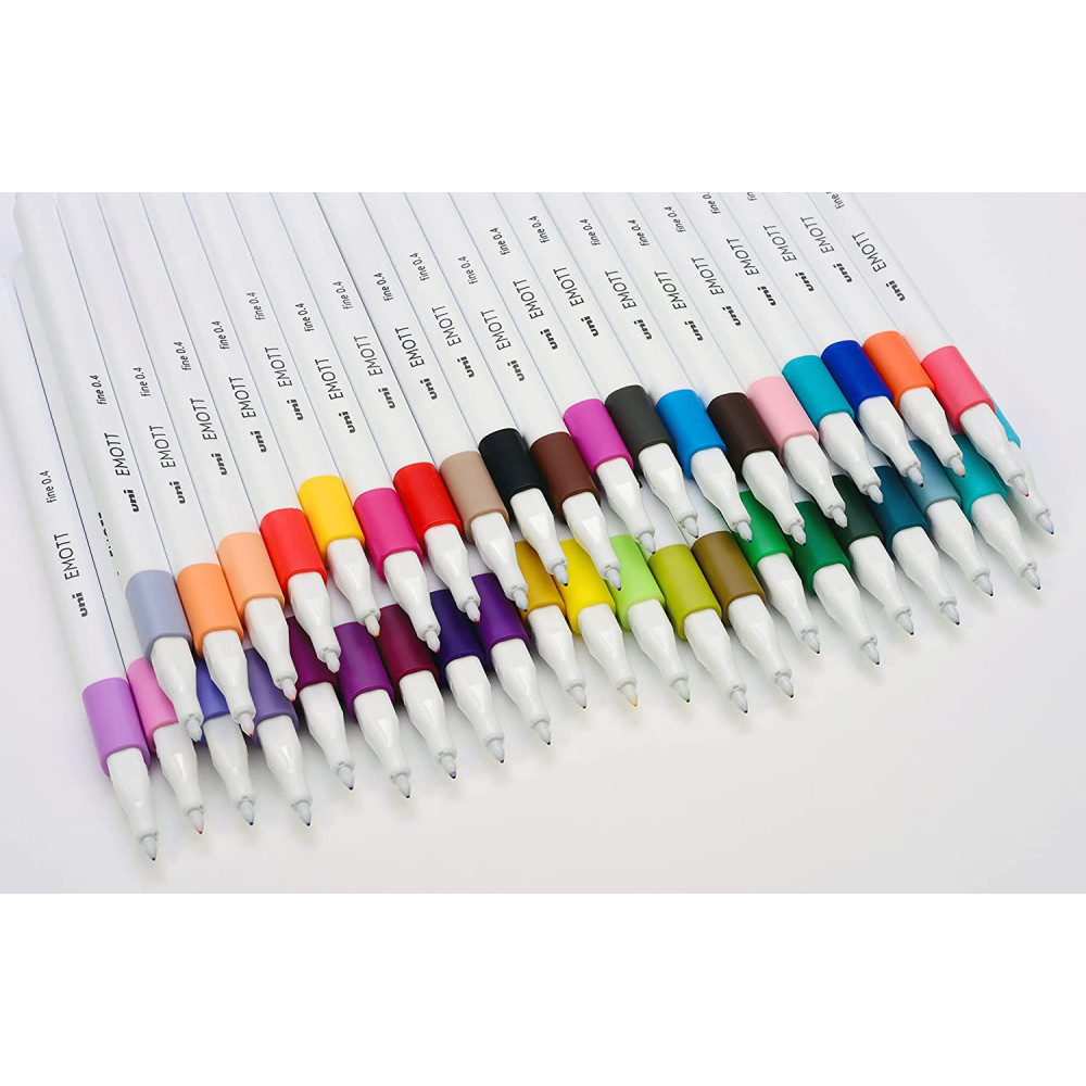 Set of Emott fineliners No. 6 - Uni - 0,4 mm, 5 pcs.