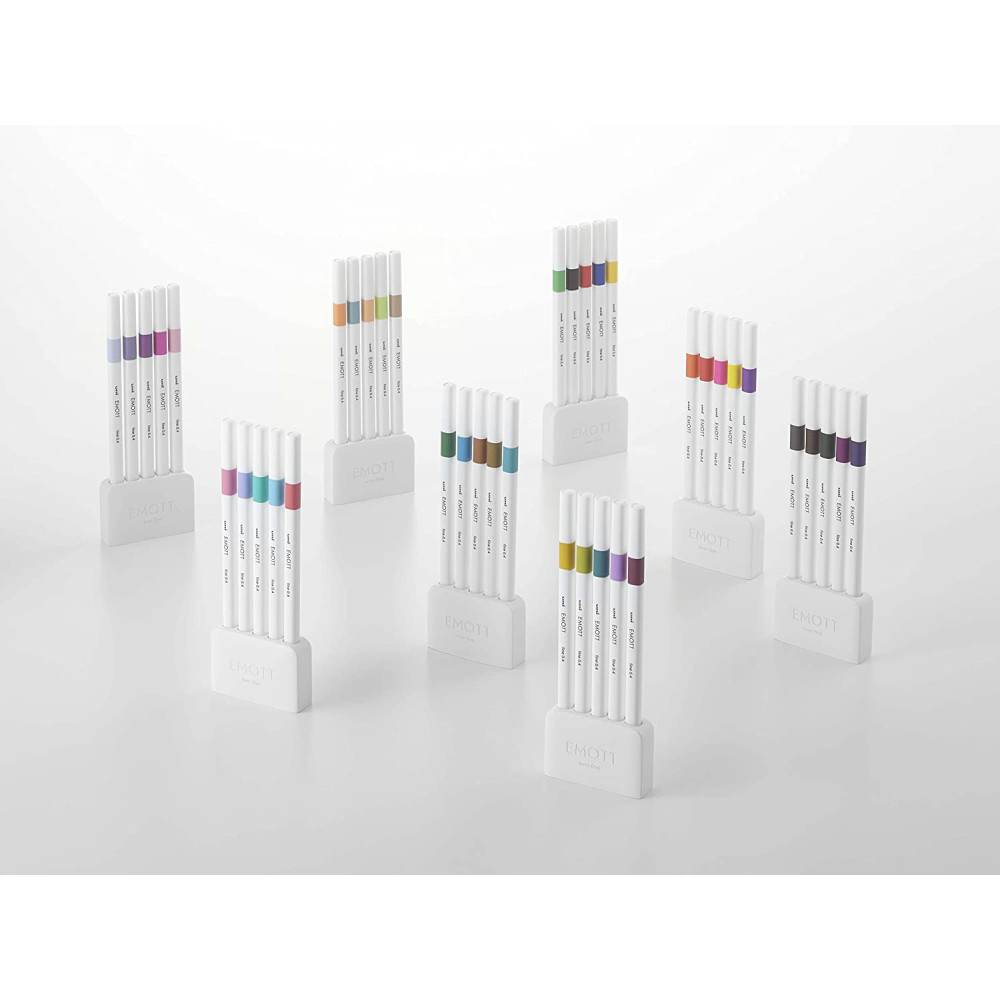 Set of Emott fineliners No. 6 - Uni - 0,4 mm, 5 pcs.