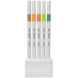 Zestaw cienkopisów Emott, No. 6 - Uni - 0,4 mm, 5 kolorów