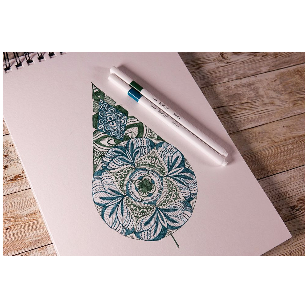 Set of Emott fineliners No. 8 - Uni - 0,4 mm, 5 pcs.