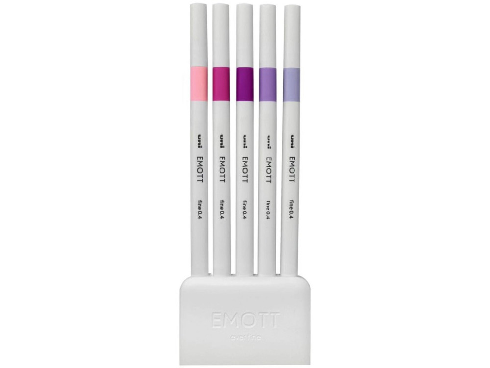 Set of Emott fineliners No. 7 - Uni - 0,4 mm, 5 pcs.