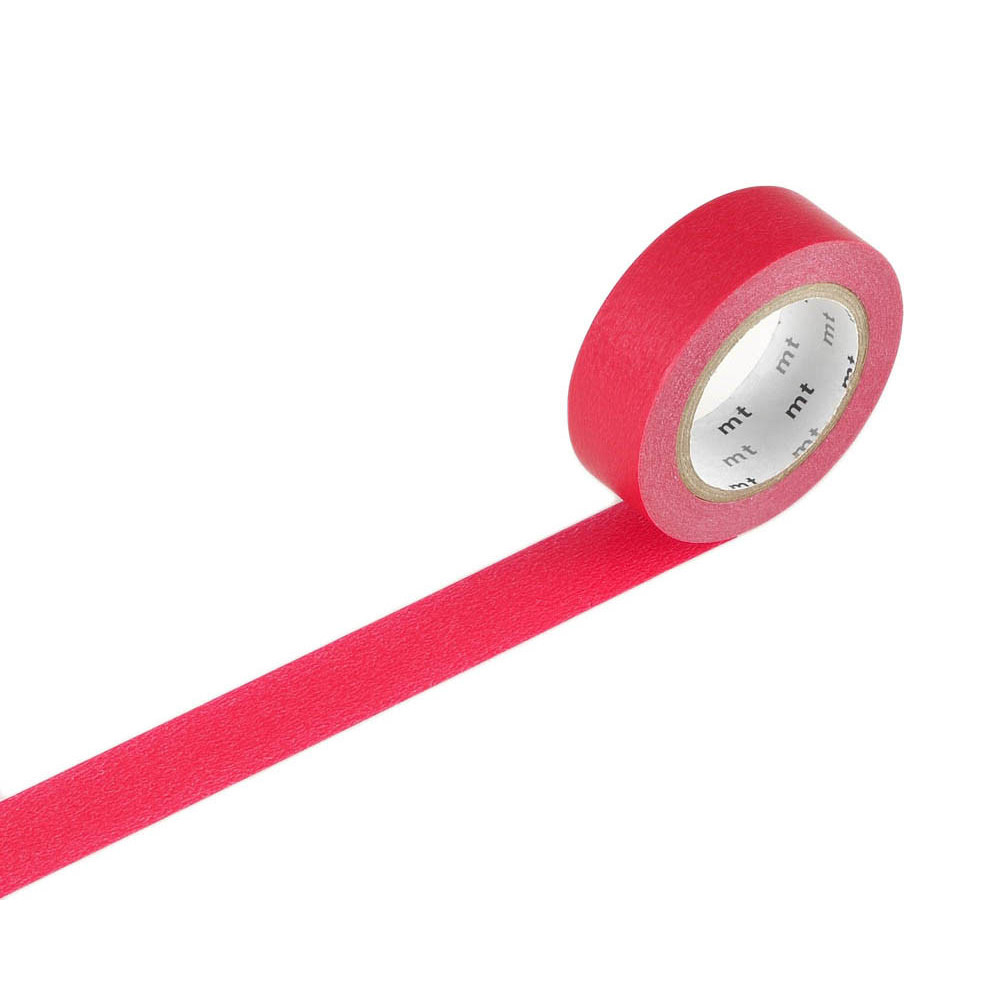 Taśma papierowa washi - MT Masking Tape - Red, 7 m
