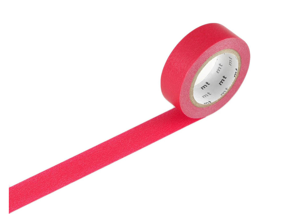 Taśma papierowa washi - MT Masking Tape - Red, 7 m
