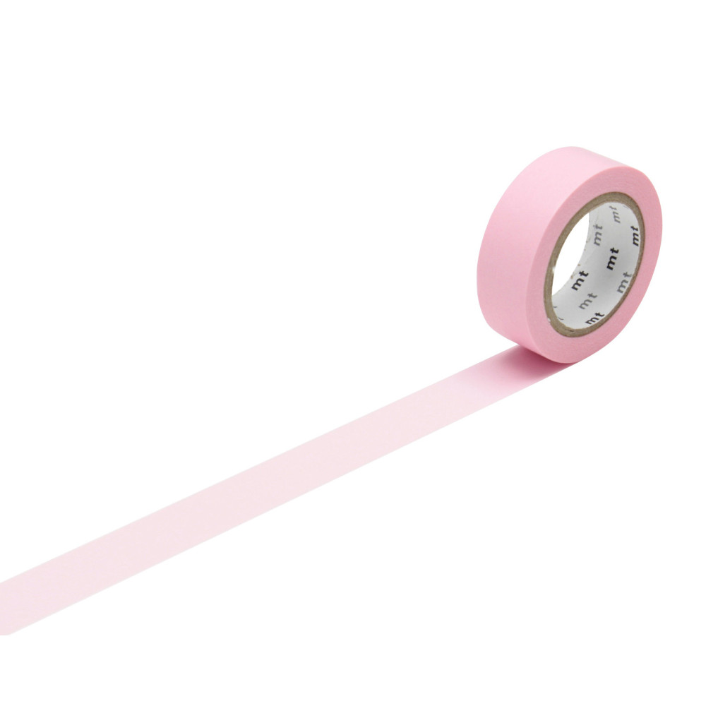 Taśma papierowa washi - MT Masking Tape - Rose Pink, 7 m