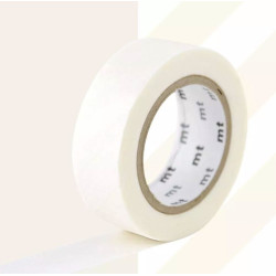 Taśma papierowa washi - MT Masking Tape - Stripe White, 7 m