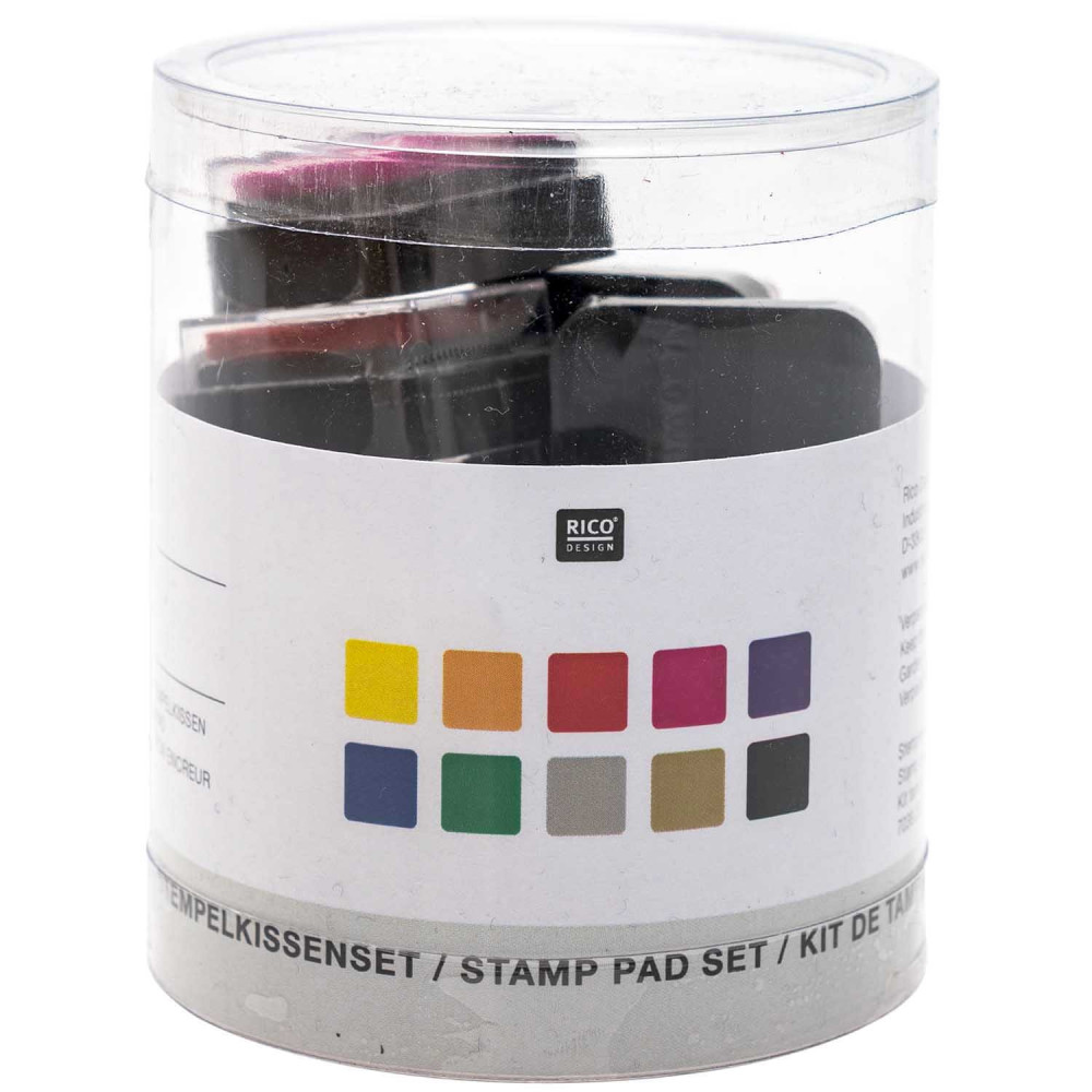 Stamp pad set - Rico Design - 10 pcs.