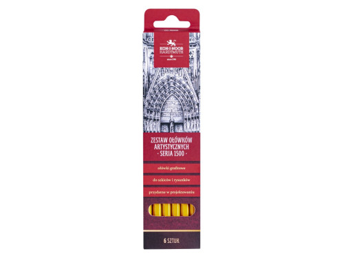Set of graphite pencils, 1500 series - Koh-I-Noor - 6 pcs.