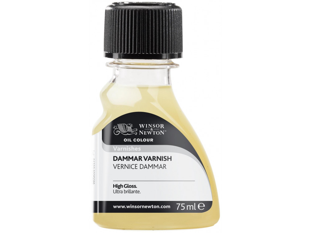 Werniks damarowy Dammar Varnish - Winsor & Newton - błyszczący, 75 ml