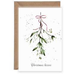 Greeting, Christmas card - Mistletoe, A6